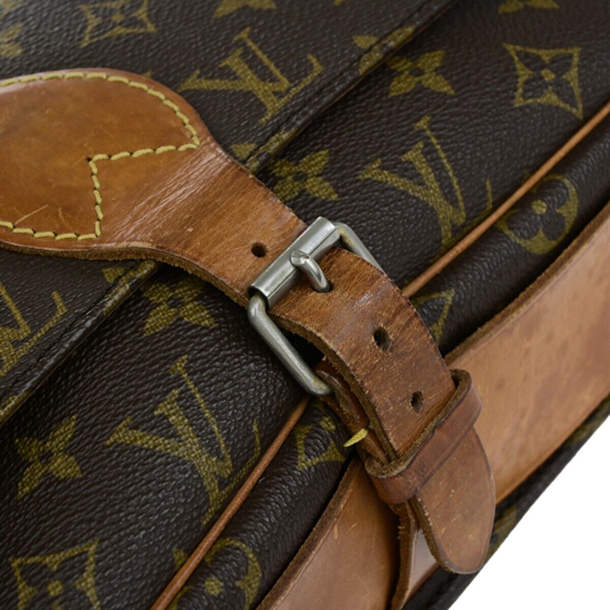 LOUIS VUITTON Cartouchiere GM Shoulder Bag Monogram Leather Brown M51252 64EC250