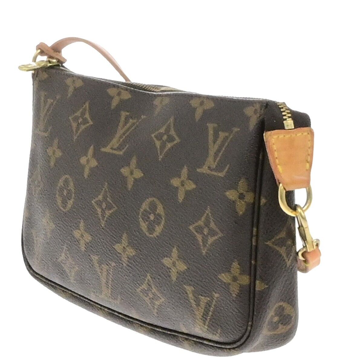 LOUIS VUITTON Pochette Accessoires Hand Bag Monogram Leather BN M51980 82EE115