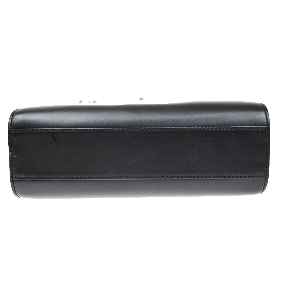CARTIER Logo Panthere 2Way Shoulder Hand Bag Leathe Black France 38CB059