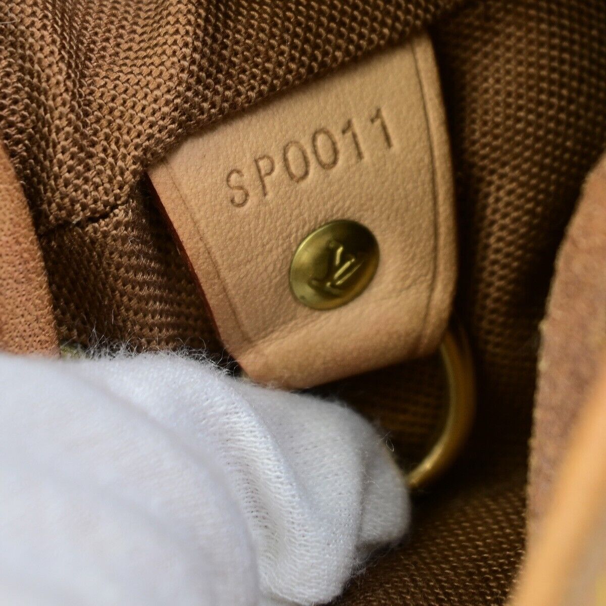 LOUIS VUITTON Montsouris MM Backpack Bag Monogram Leather Brown M51136 13EB360