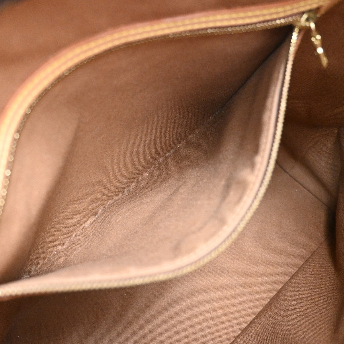 LOUIS VUITTON Cabas Mezzo Shoulder Bag Monogram Leather Brown M51151 84YJ058
