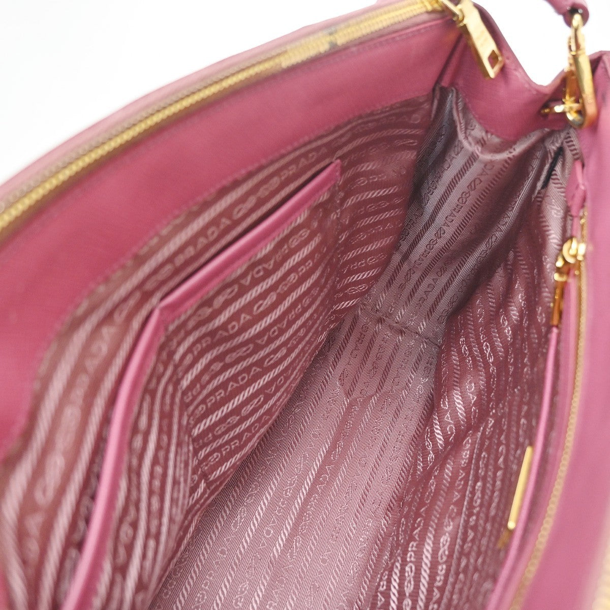 PRADA Galleria 2Way Shoulder Hand Bag Saffiano Leather Pink Italy 11CA830