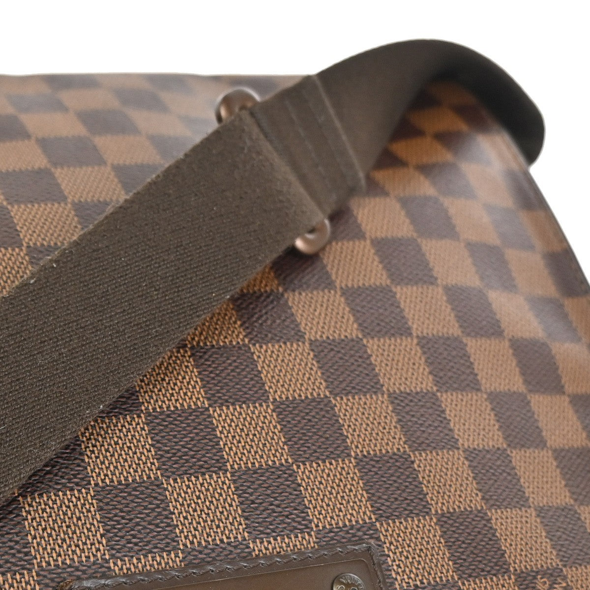 LOUIS VUITTON Brooklyn MM Shoulder Bag Damier Ebene Leather Brown N51211 93CA823