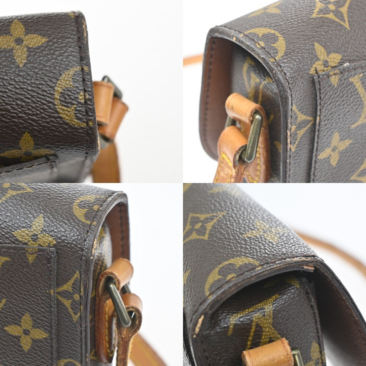 LOUIS VUITTON Mini Saint Cloud Shoulder Bag Monogram Leather BN M51244 32MA504
