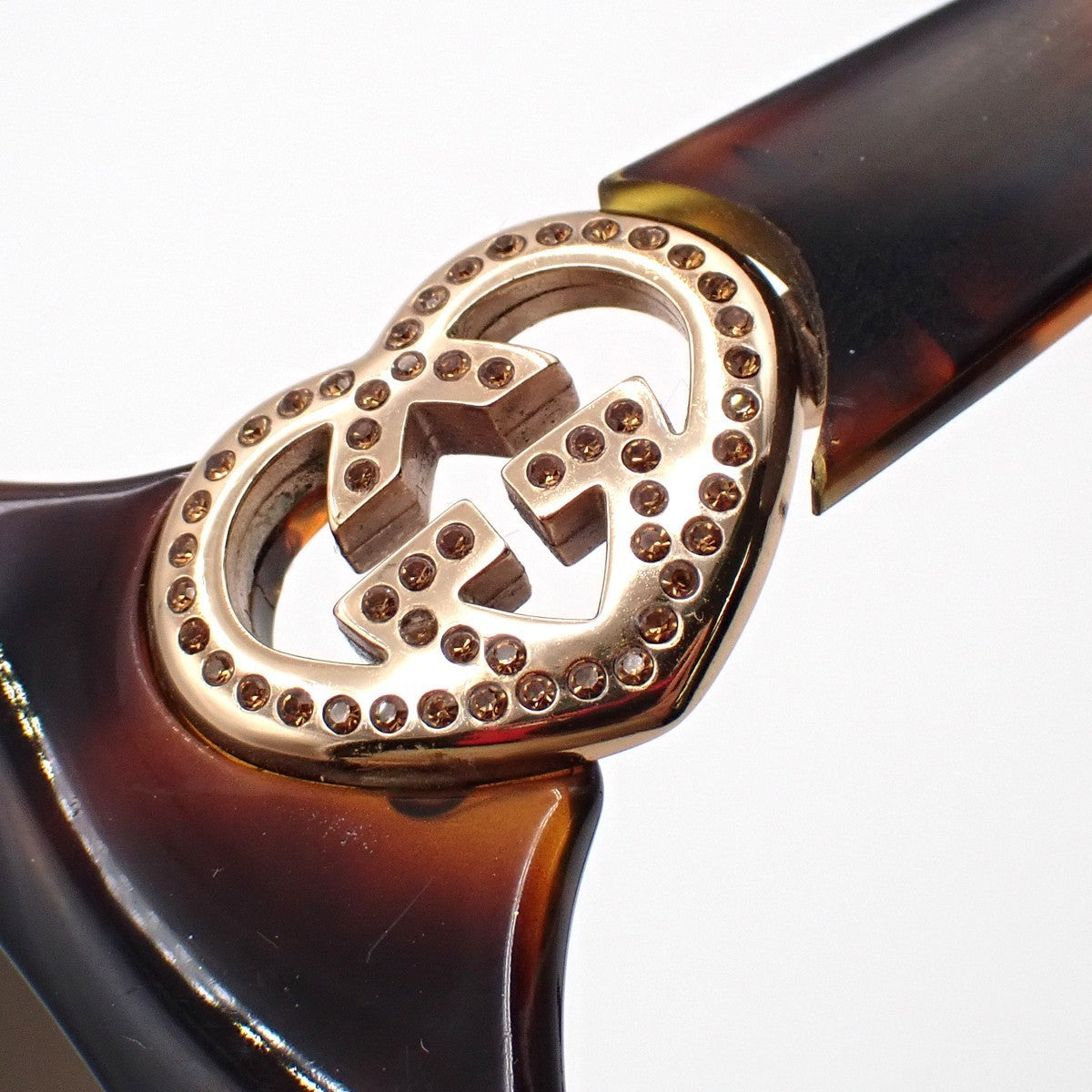 GUCCI Heart Logo Folding Sunglasses GG3548/S  Eye Wear Plastic Metal BN 60RL544