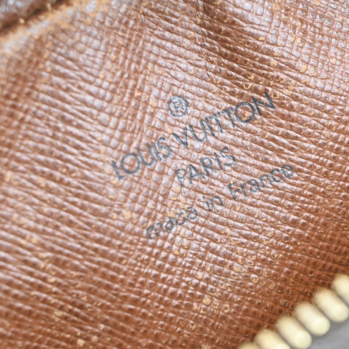 LOUIS VUITTON Danube Shoulder Bag Monogram Leather Brown France M45266 09SA039