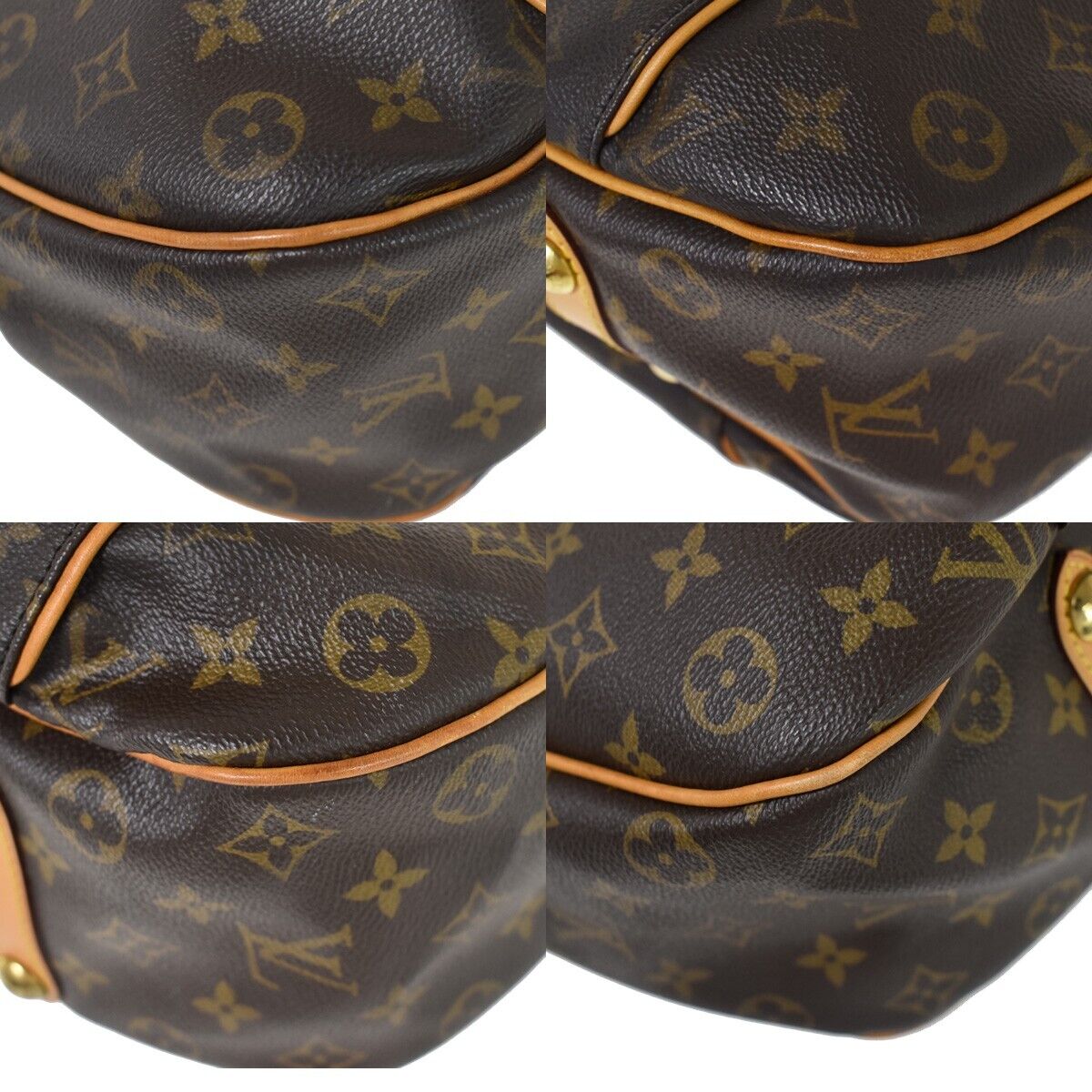 LOUIS VUITTON Galliera PM Shoulder Bag Monogram Leather Brown GD M56382 20YB929