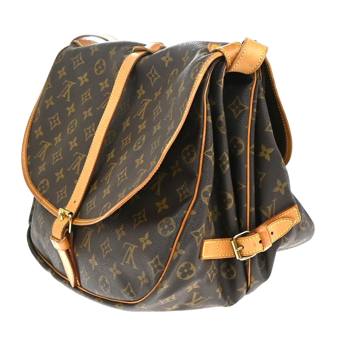 LOUIS VUITTON Saumur 35 Shoulder Bag Monogram Leather BN France M42254 18CA796