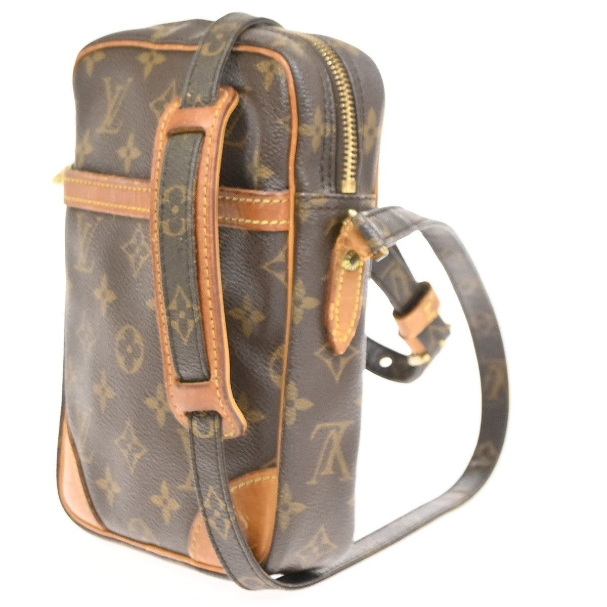 LOUIS VUITTON Danube Shoulder Bag Monogram Leather Brown France M45266 31SA063