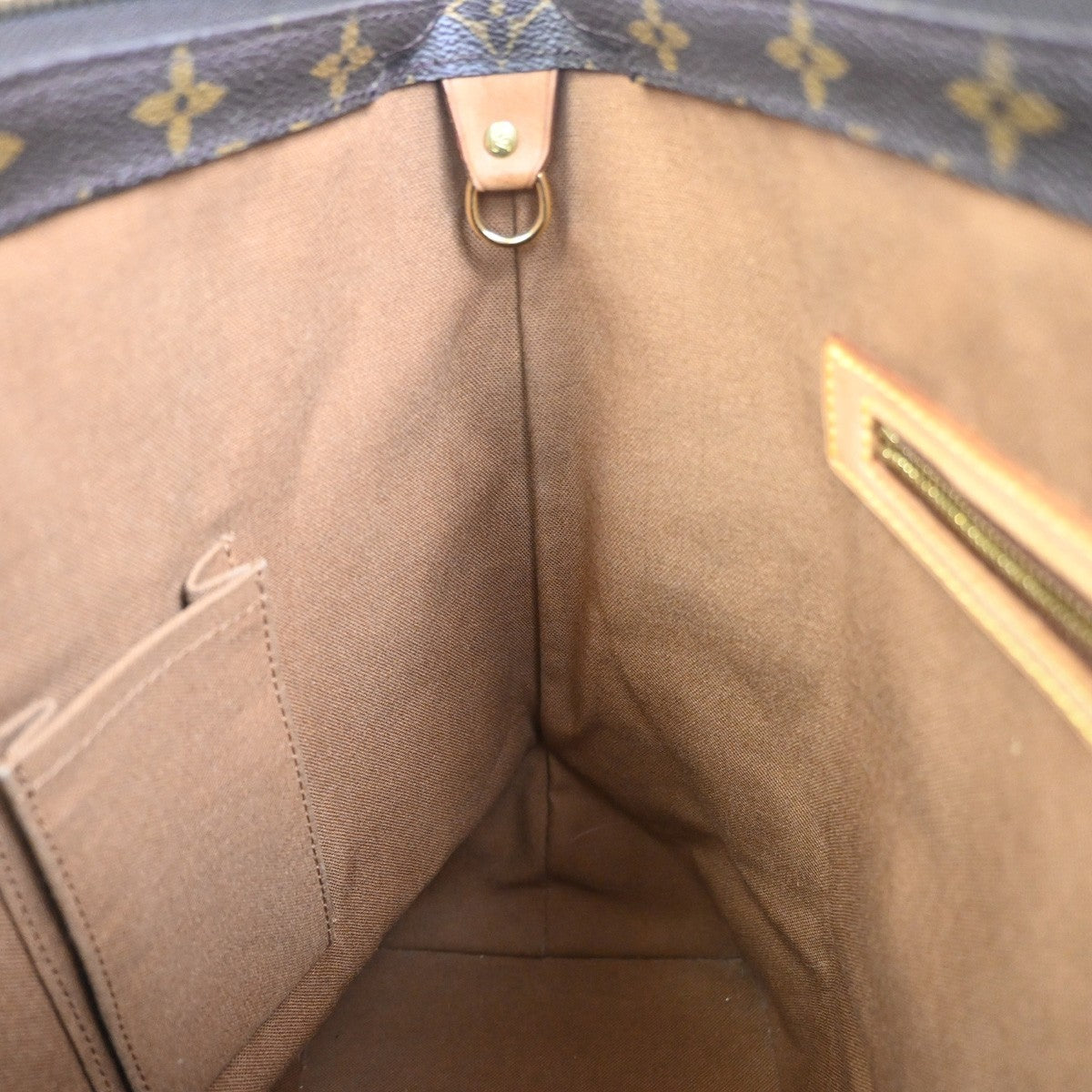 LOUIS VUITTON Cabas Mezzo Shoulder Bag Monogram Leather Brown M51151 84YJ058