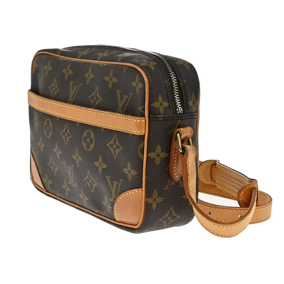 LOUIS VUITTON Trocadero 24 Shoulder Bag Monogram Leather Brown M51276 34EE242