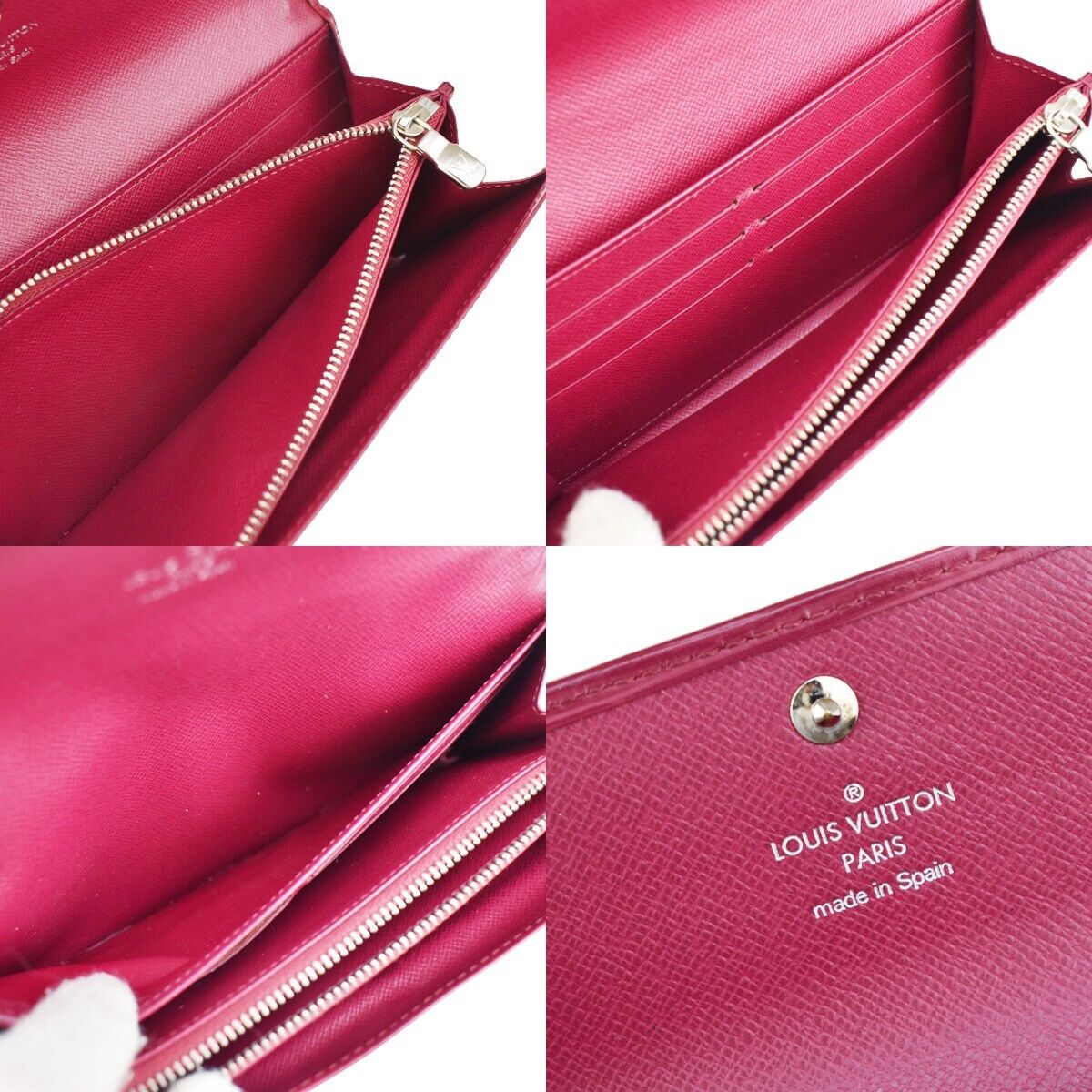 LOUIS VUITTON Portefeuille Sarah Long Bifold Wallet Epi Pink M60317 67JH193
