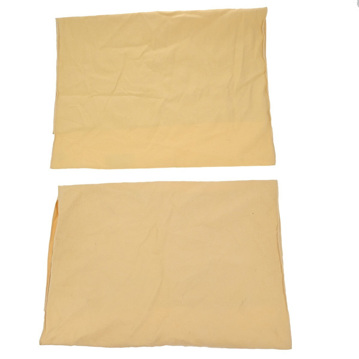 LOUIS VUITTON Logo 10 Set Dust Bag Drawstring Canvas Cotton Beige Brown 09EE136