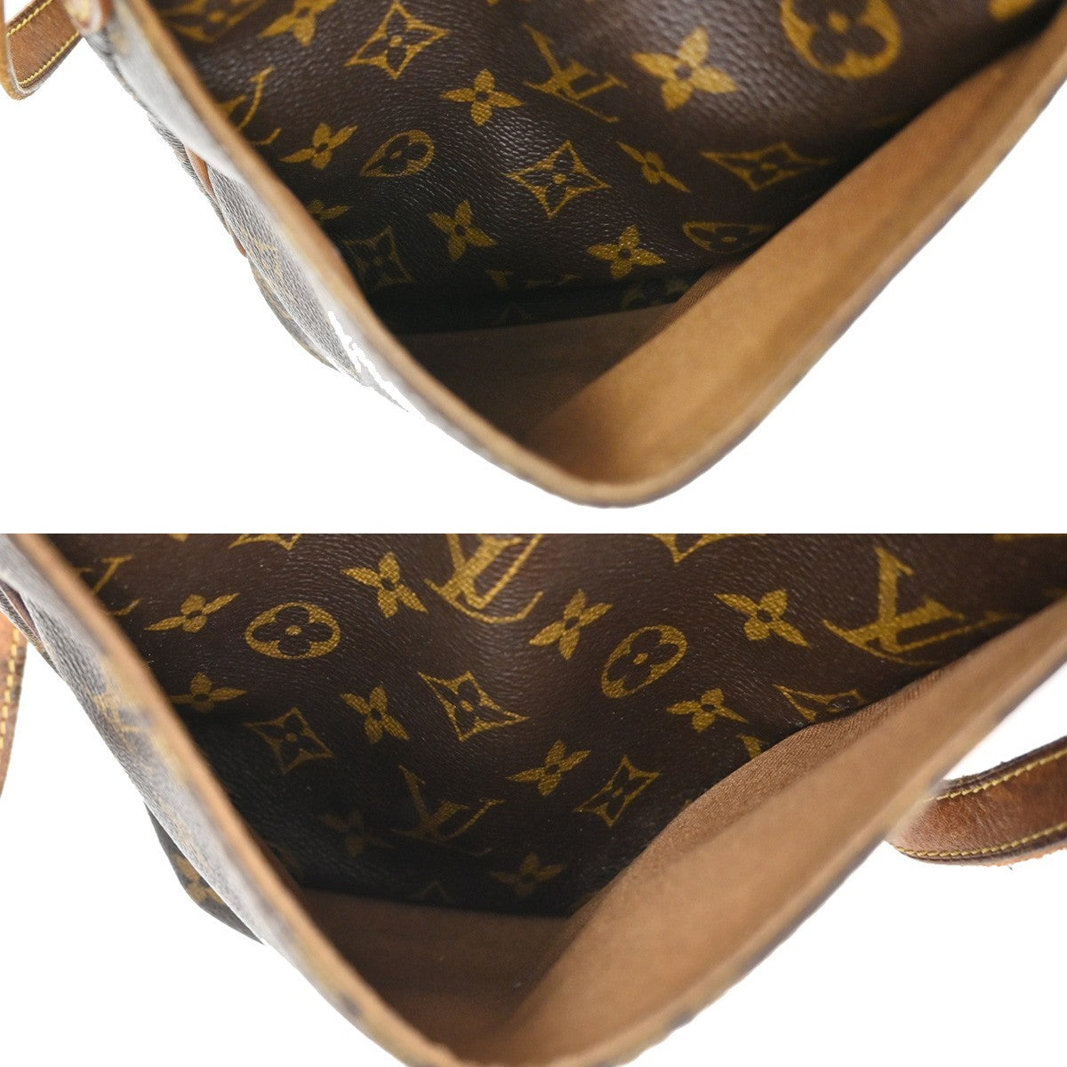 LOUIS VUITTON Logo Totally PM Shoulder Bag Monogram Leather Brown M56688 38KB590