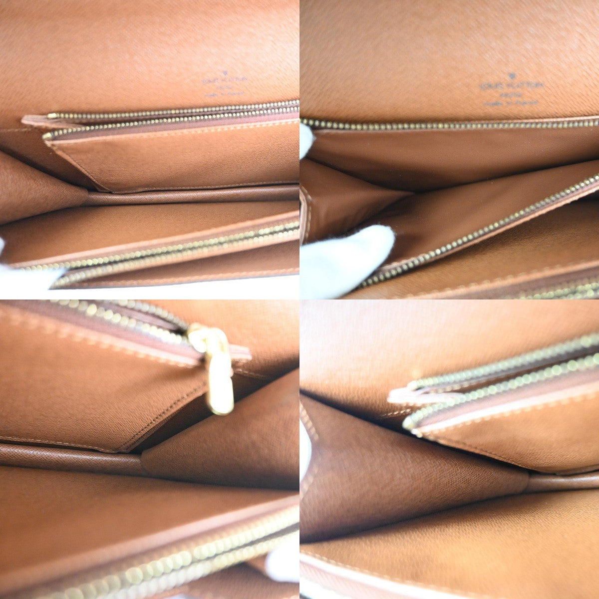 LOUIS VUITTON Concorde Hand Bag Monogram Leather Brown France M51190 98KC745