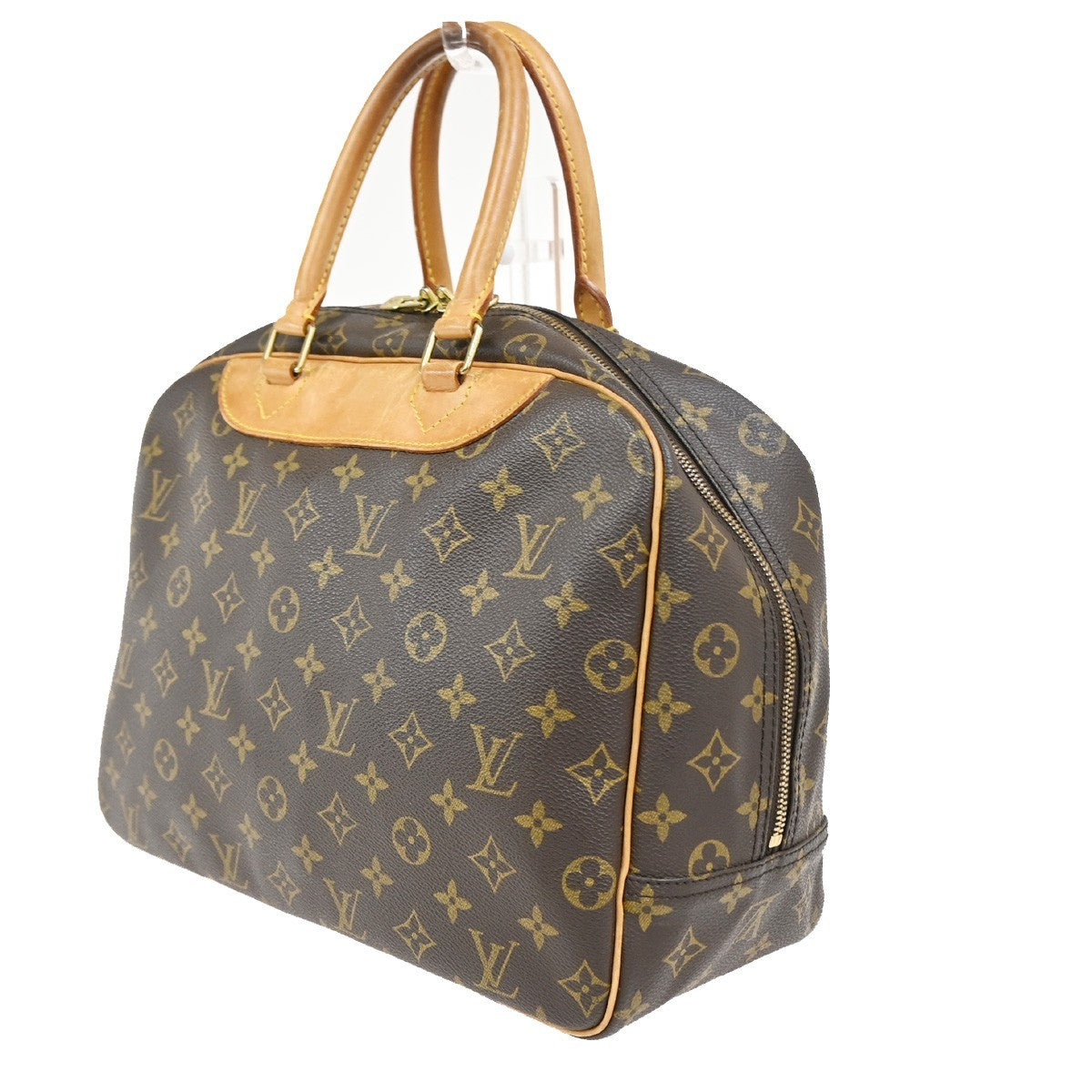 LOUIS VUITTON LV Logo Deauville Hand Bag Monogram Leather Brown M47270 73TA645