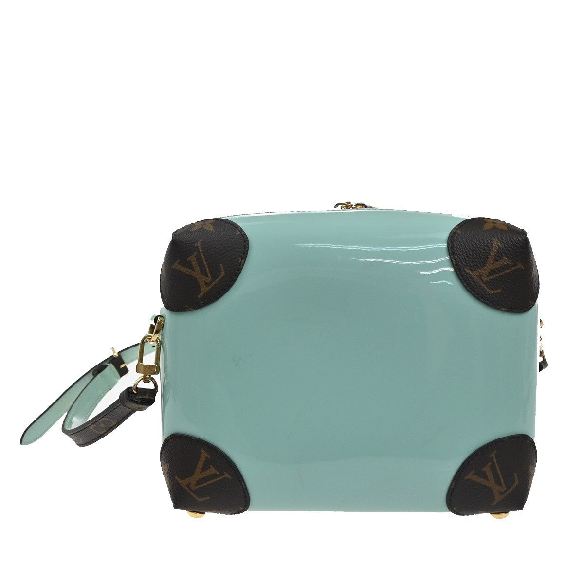 LOUIS VUITTON Venice Shoulder Bag Vernis Monogram Green Brown M52756 57KP514