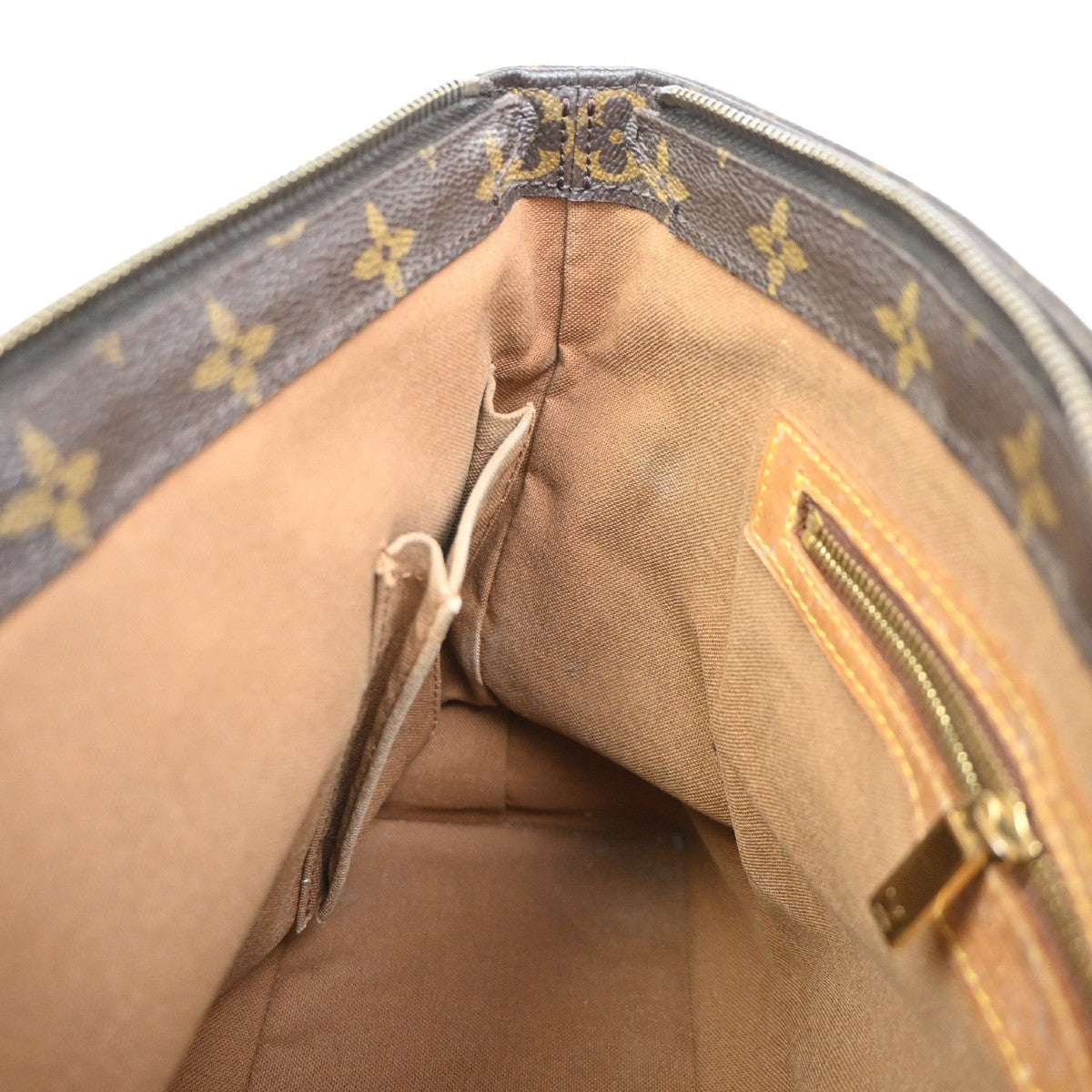 LOUIS VUITTON Cabas Piano Shoulder Bag Monogram Leather Brown M51148 80CA724