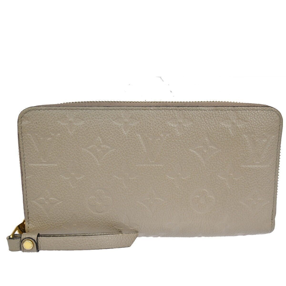 LOUIS VUITTON Zippy Wallet Long Bifold Monogram Empreinte Beige M60738 86YC013
