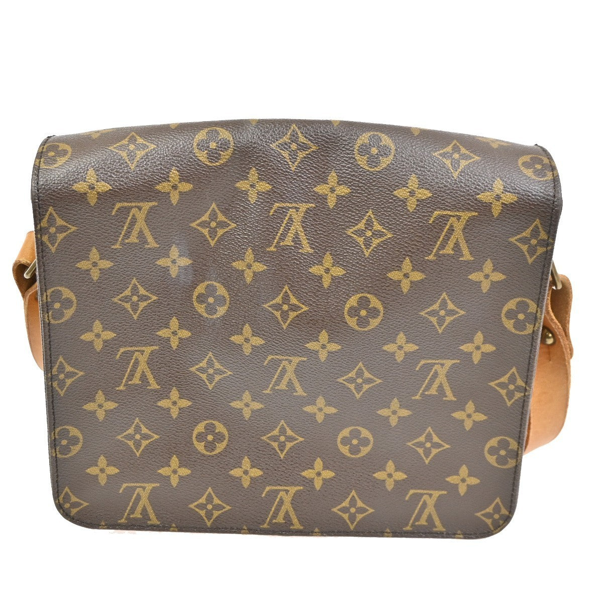 LOUIS VUITTON Cartouchiere GM Shoulder Bag Monogram Leather Brown M51252 83TA350