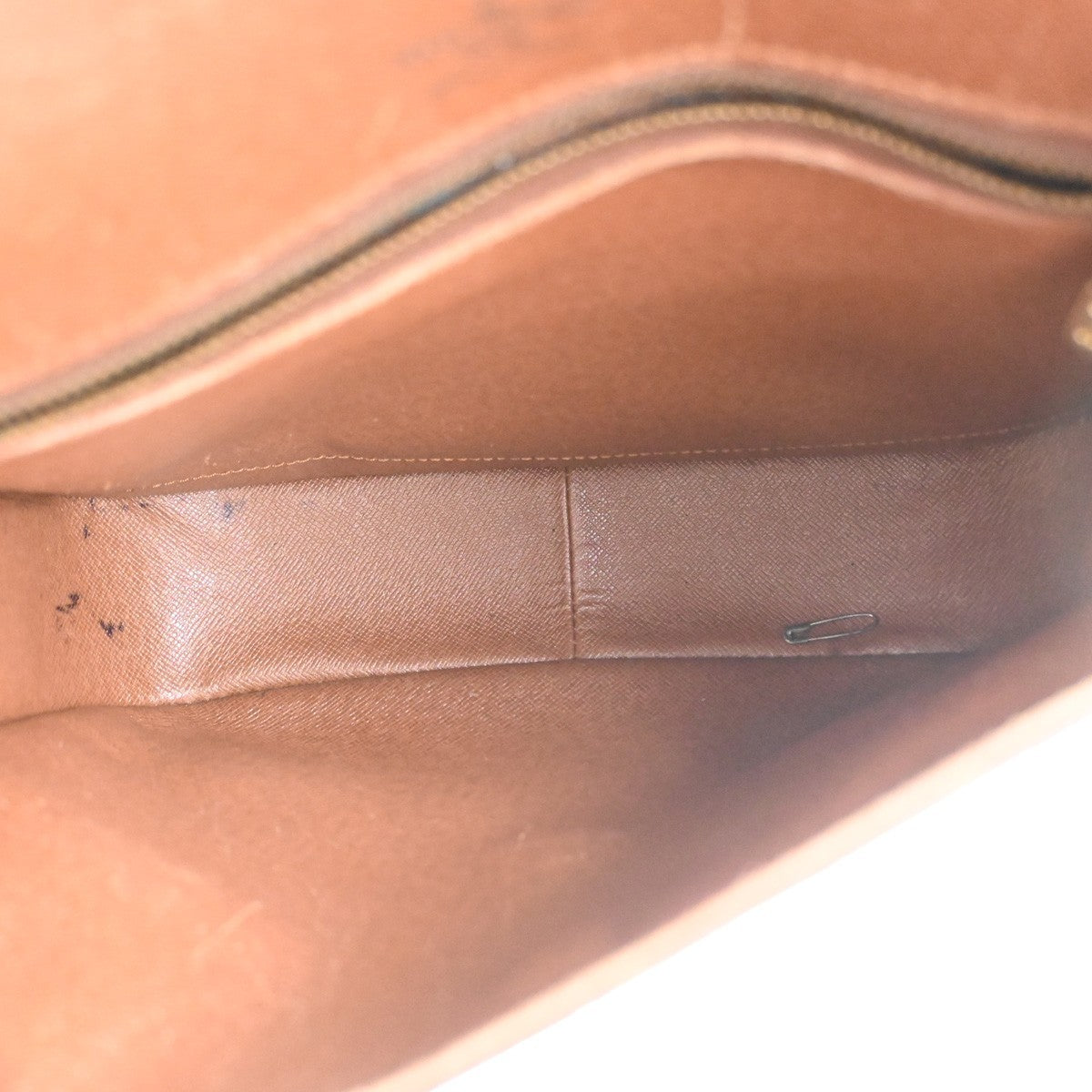 LOUIS VUITTON Saint Cloud GM Shoulder Bag Monogram Leather Brown M51242 34YJ084
