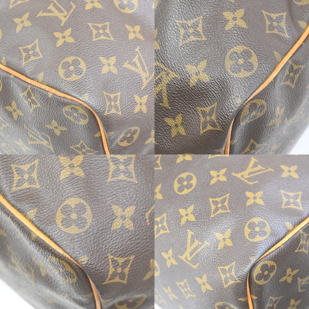 LOUIS VUITTON Speedy 35 Travel Hand Bag Monogram Leather Brown M41524 14PA111