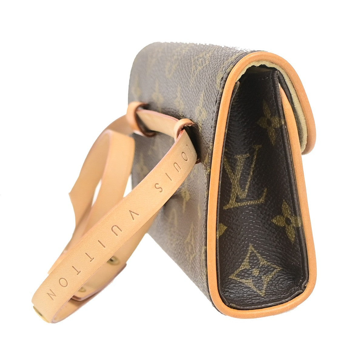 LOUIS VUITTON Pochette Florentine Bum Bag Monogram Leather Brown M51855 93KD131