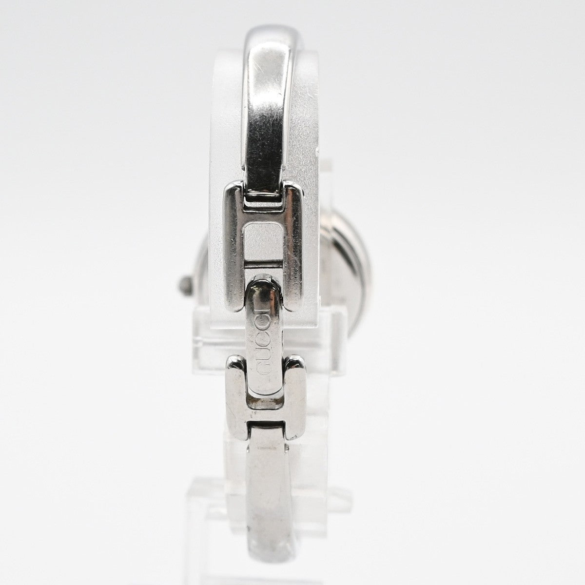 GUCCI 1400L Watch Quartz Bangle Bracelet 25 mm Stainless Steel Silver 02LC586