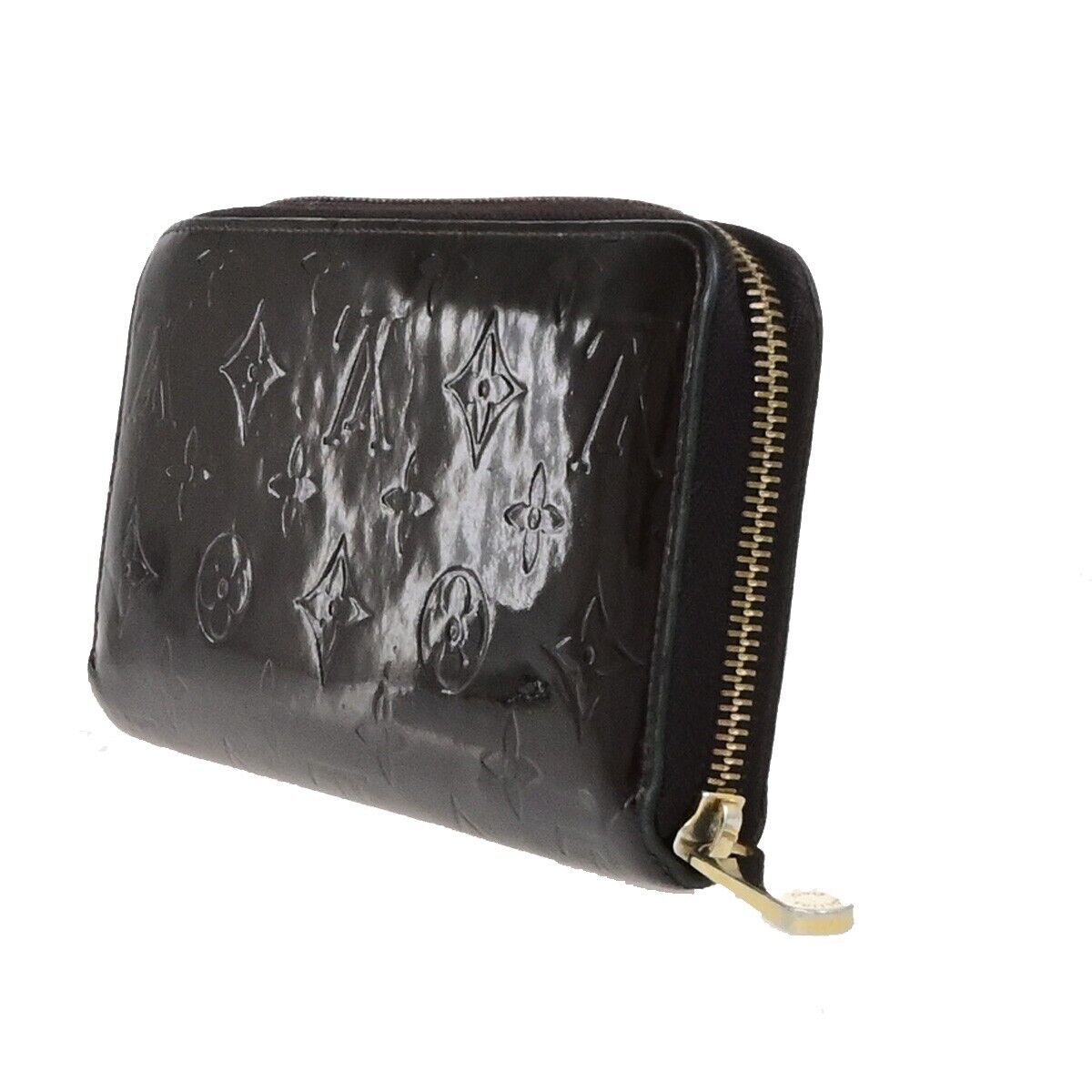 LOUIS VUITTON Zippy Long Wallet Monogram Vernis Leather Brown M91458 02ED385