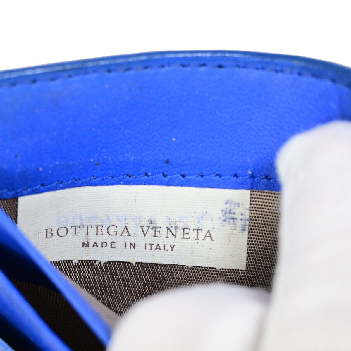 BOTTEGA VENETA Logo Intrecciato Bifold Compact Wallet Leather Black 08EC202