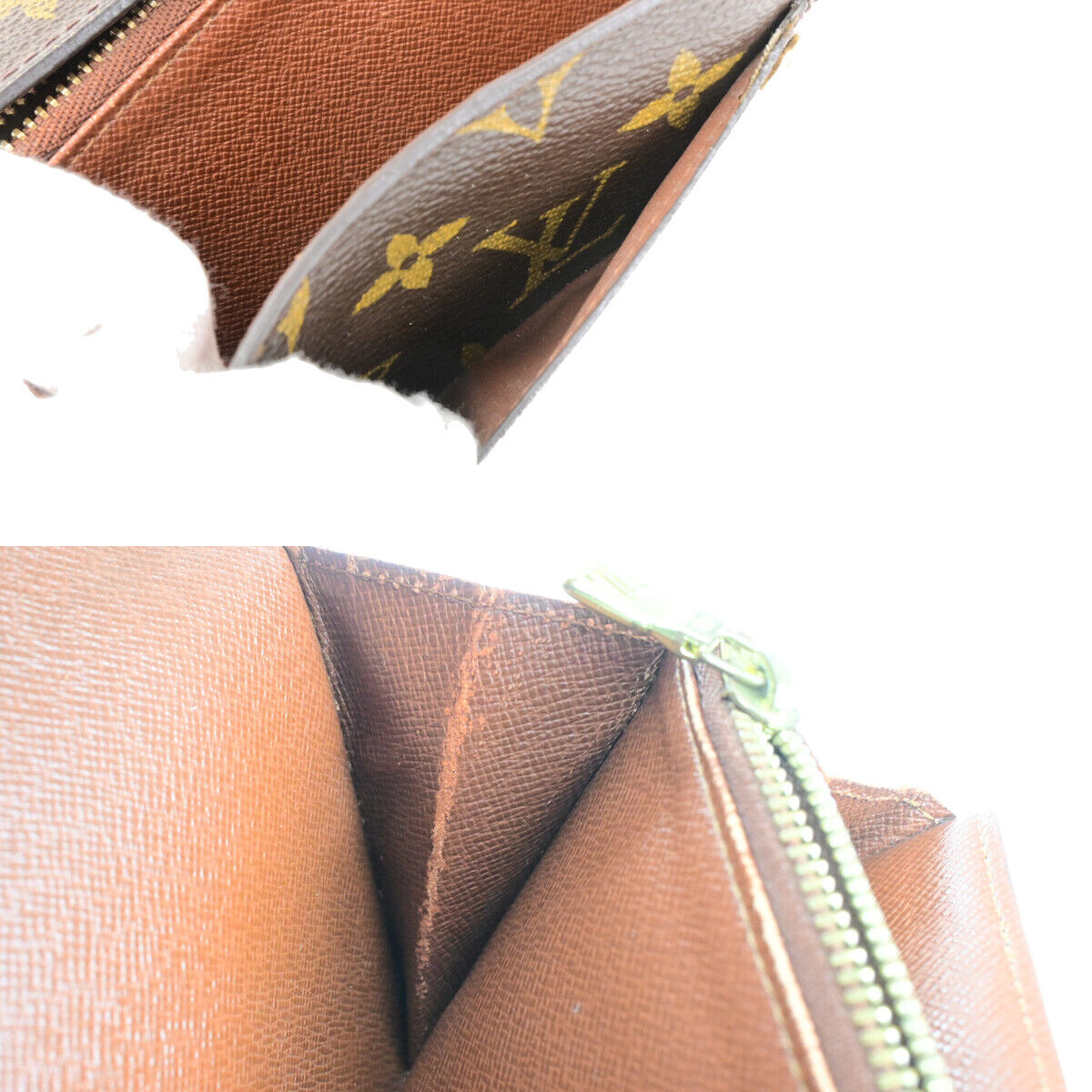 LOUIS VUITTON Porte Monnaie Credit Long Wallet Monogram Leather M61725 04YG535