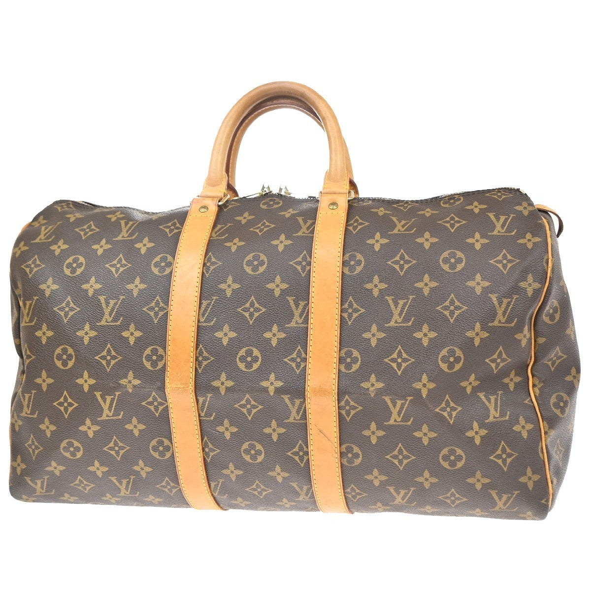 LOUIS VUITTON Keepall 45 Travel Hand Bag Monogram Leather Brown M41428 96YJ208