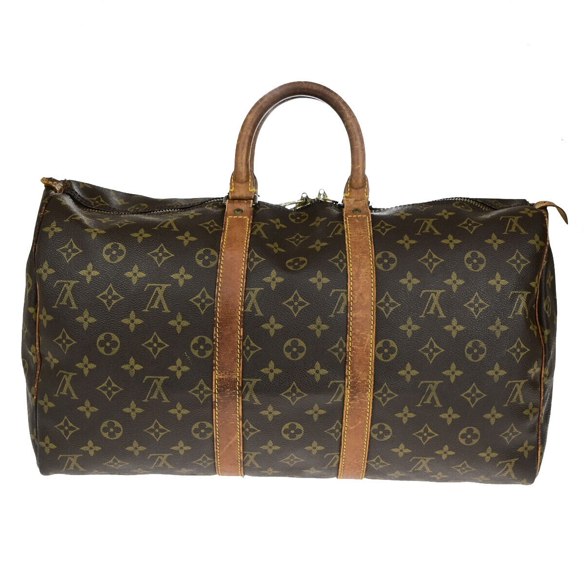 LOUIS VUITTON Keepall 45 Travel Hand Bag Monogram Leather Brown M41428 63YG721