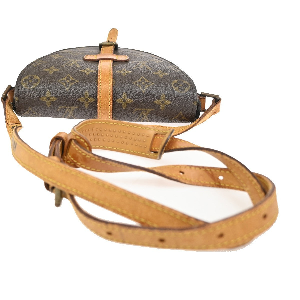 LOUIS VUITTON Chantilly PM Shoulder Bag Monogram Leather Brown M51234 65ZA166