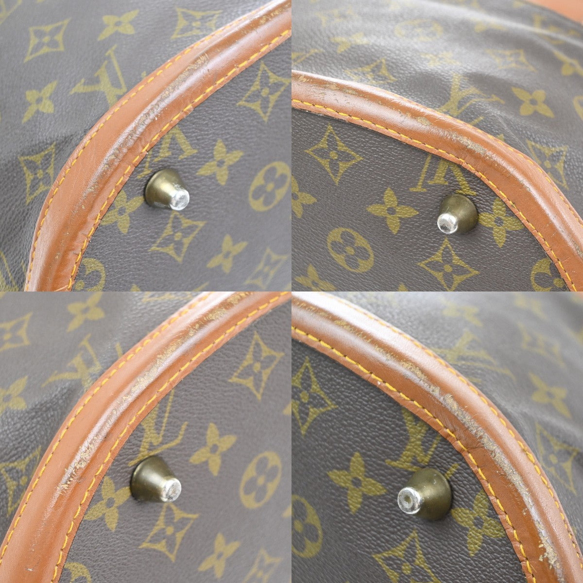 LOUIS VUITTON Bucket GM Hand Bag Monogram Leather Brown USA T42236 66SA071
