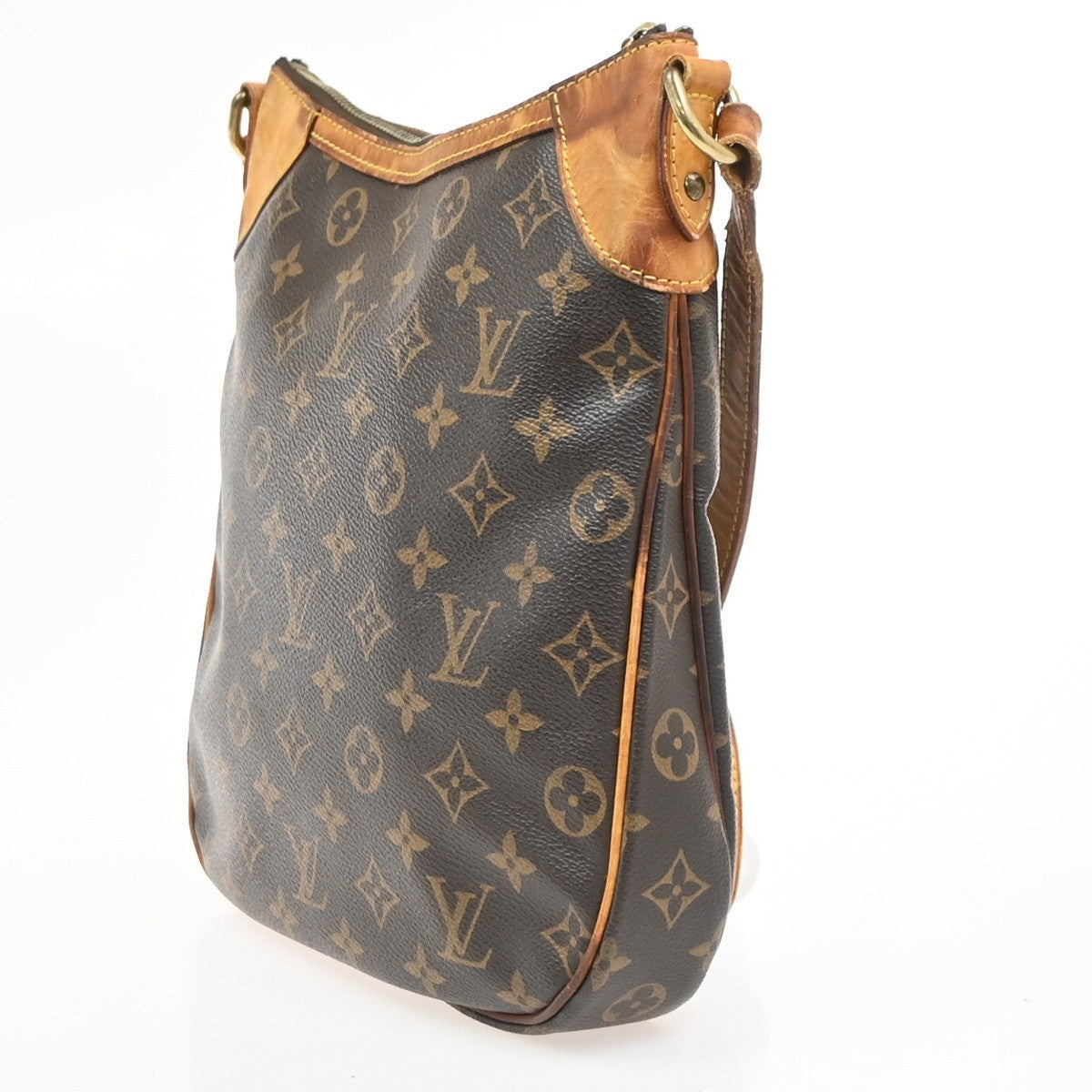 LOUIS VUITTON Odeon PM Shoulder Bag Monogram Leather Brown Spain M56390 76PA063