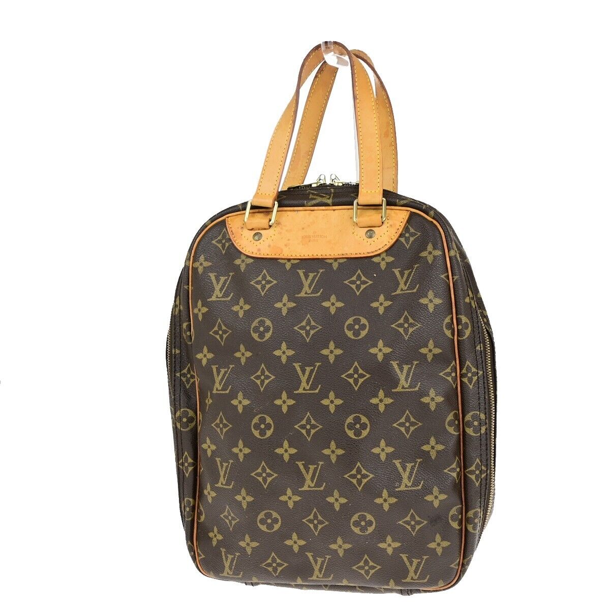 LOUIS VUITTON Excursion Shoes Hand Bag Monogram Leather Brown M41450 30ED298
