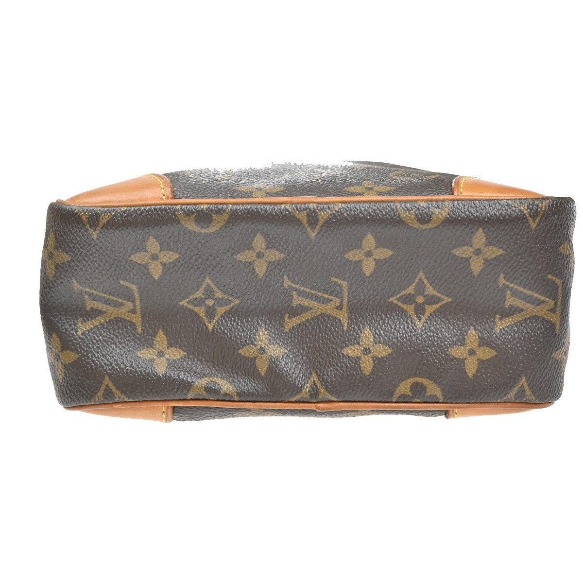 LOUIS VUITTON Logo Danube MM Shoulder Bag Monogram Leather Brown M45264 32CA866
