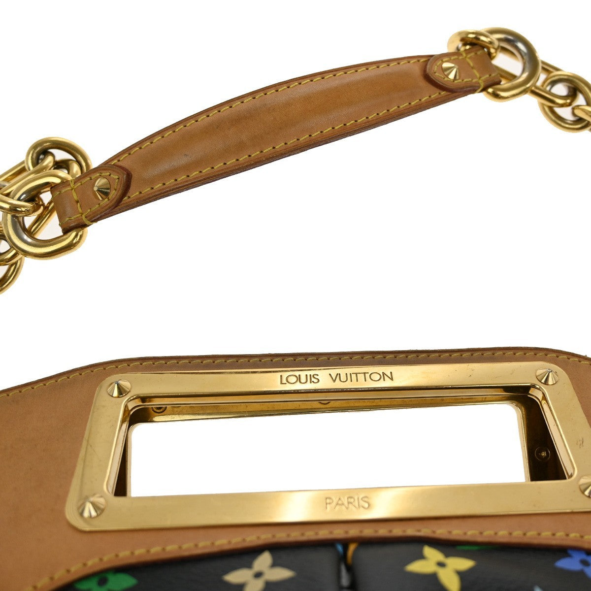 LOUIS VUITTON Judy MM Chain Hand Bag Monogram Multi Leather BK M40256 54RL420