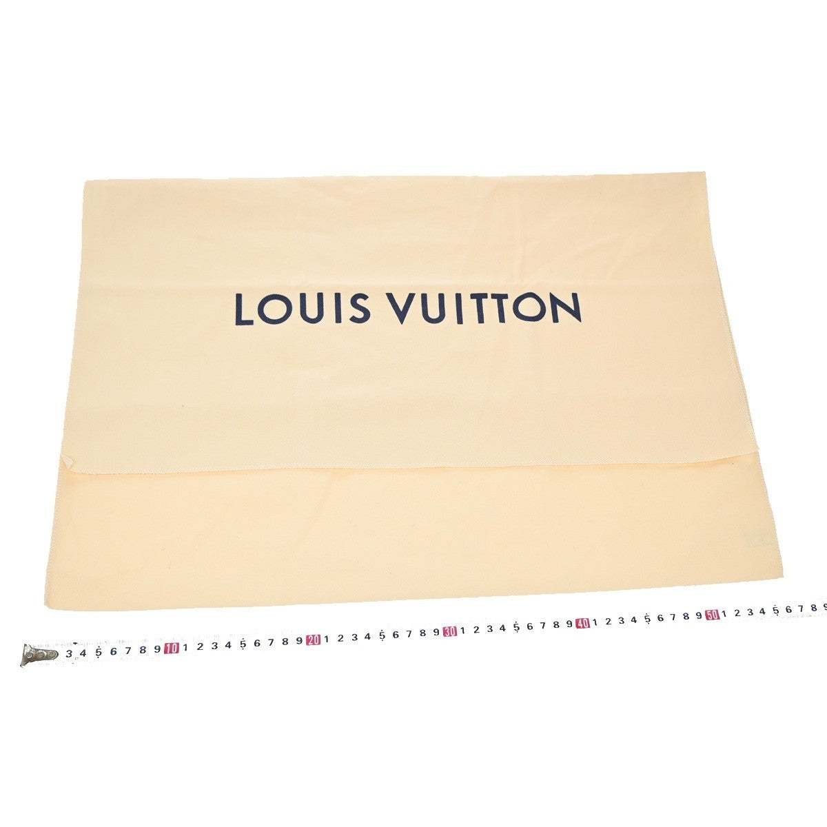 LOUIS VUITTON Logo 30 Set Drawstring Dust Bag Canvas Cotton Beige Brown 62MA431