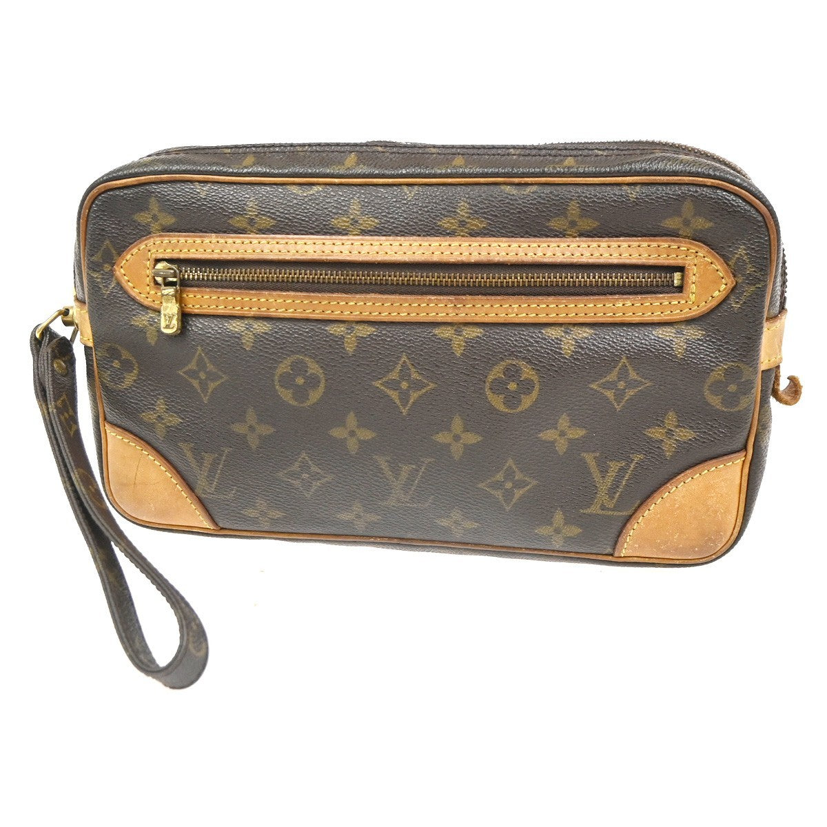 LOUIS VUITTON Marly Dragonne GM Clutch Hand Bag Monogram Brown M51825 66KC722