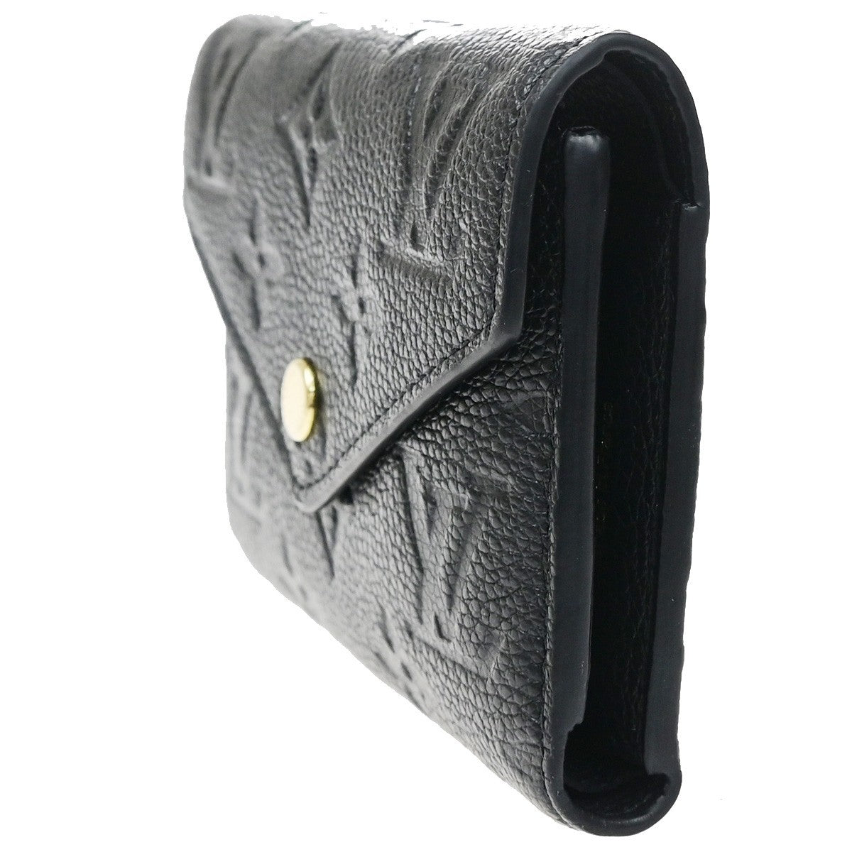 LOUIS VUITTON Portefeuille Victorine Wallet Monogram Empreinte Black 88YJ249