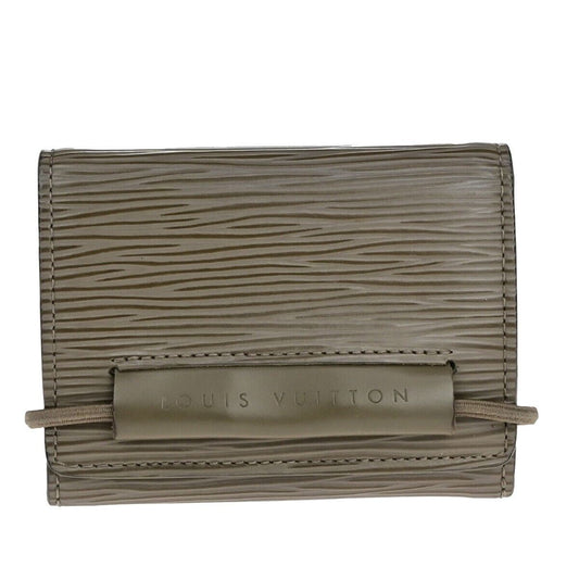LOUIS VUITTON Porte Monnaie Elastic Wallet Epi Leather Pepper M6366C 01EB268