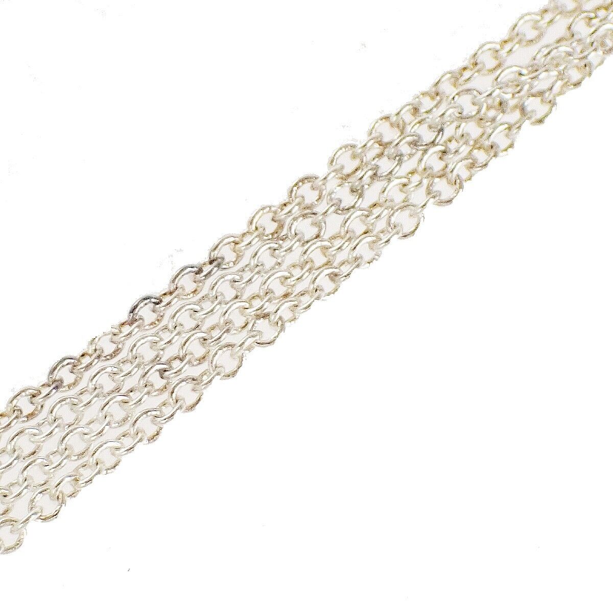 TIFFANY & CO. Eternal Circle Chain Necklace Silver 925 Spain Accessory 09YA028