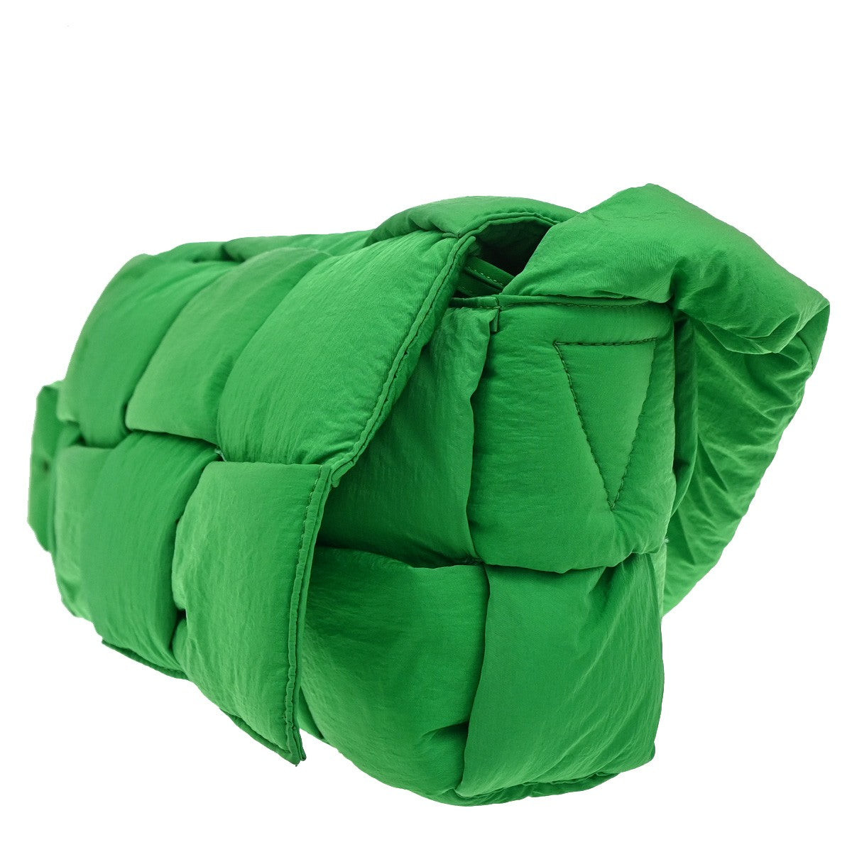 BOTTEGA VENETA Padded Tech Cassette Intrecciato Shoulder Bag Nylon Green 95RL282