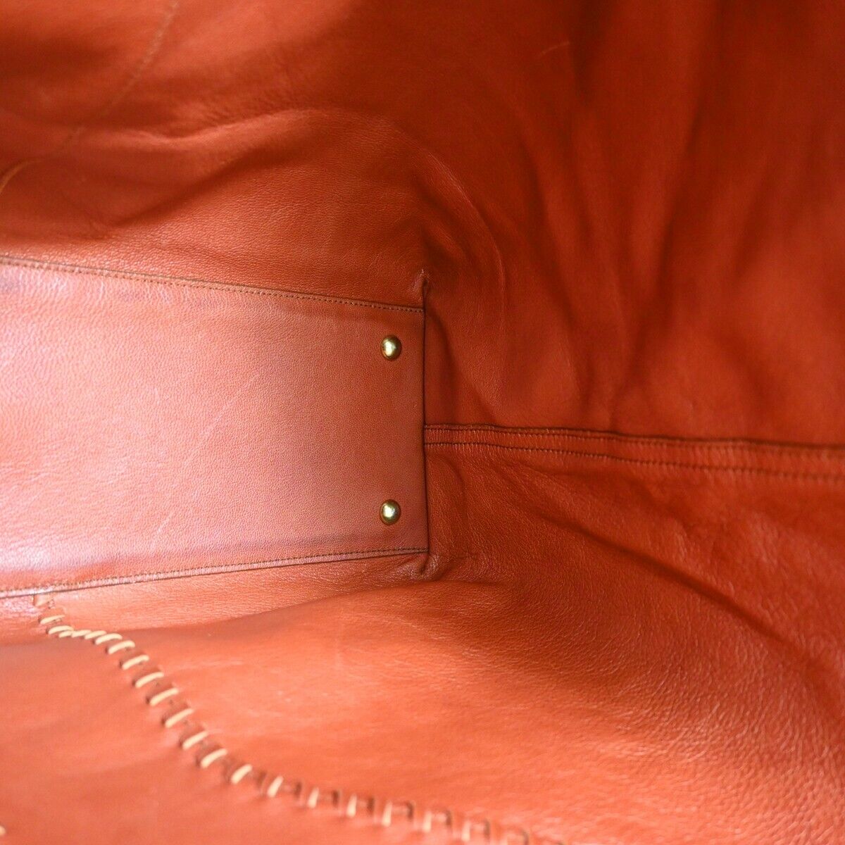 YVES SAINT LAURENT Y Neo Double Reversible Shoulder Bag Leather Red Gold 33YG808