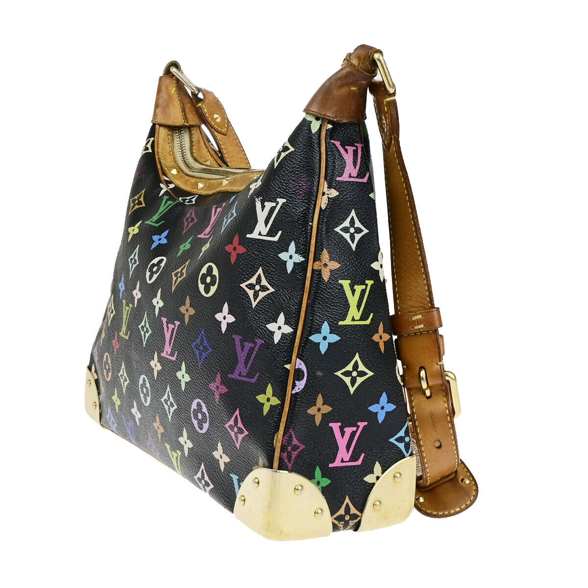 LOUIS VUITTON Boulogne Shoulder Bag Monogram Multi Leather BK M92638 73YG625