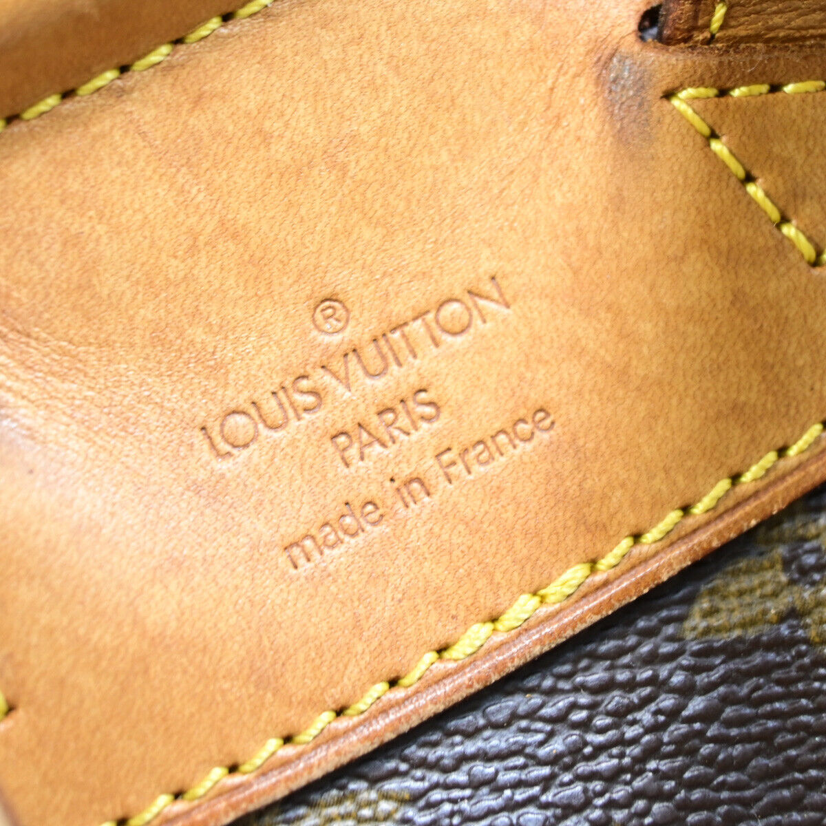 LOUIS VUITTON Montsouris GM Backpack Bag Monogram Leather Brown M51135 77YE693
