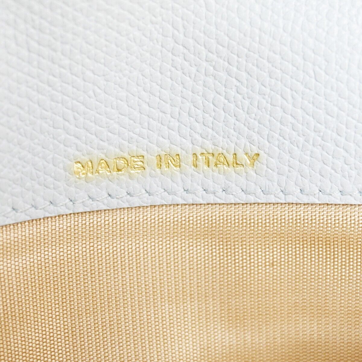 CHANEL CC Logo Long Bifold Wallet Purse Leather Light Blue Gold Italy 05GA676