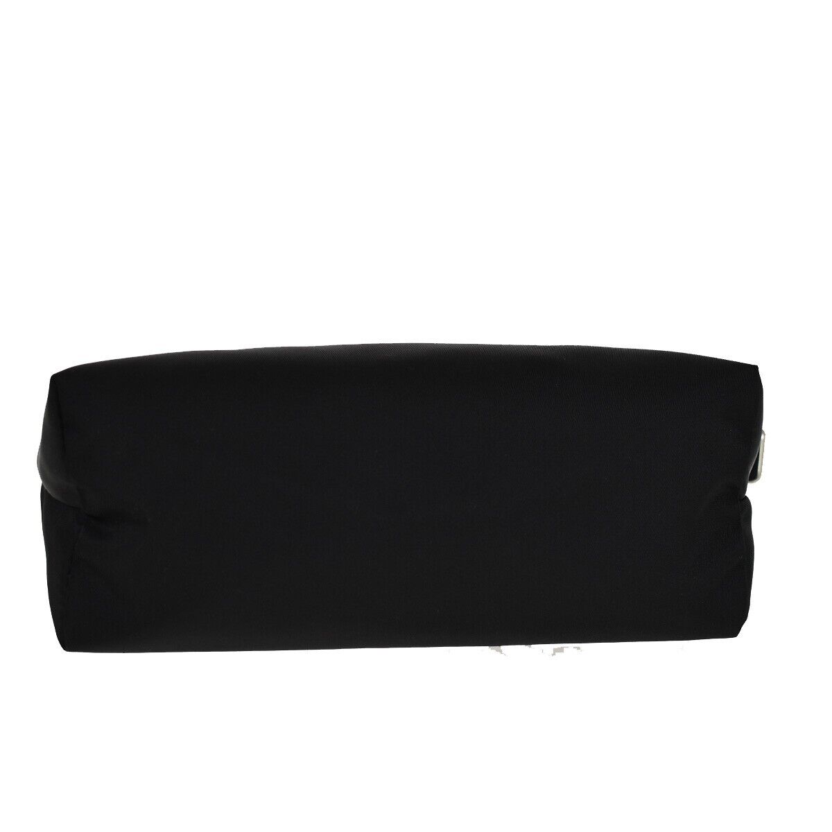SALVATORE FERRAGAMO Vara Vanity Pouch Case Nylon Patent Leather Black 07GA588